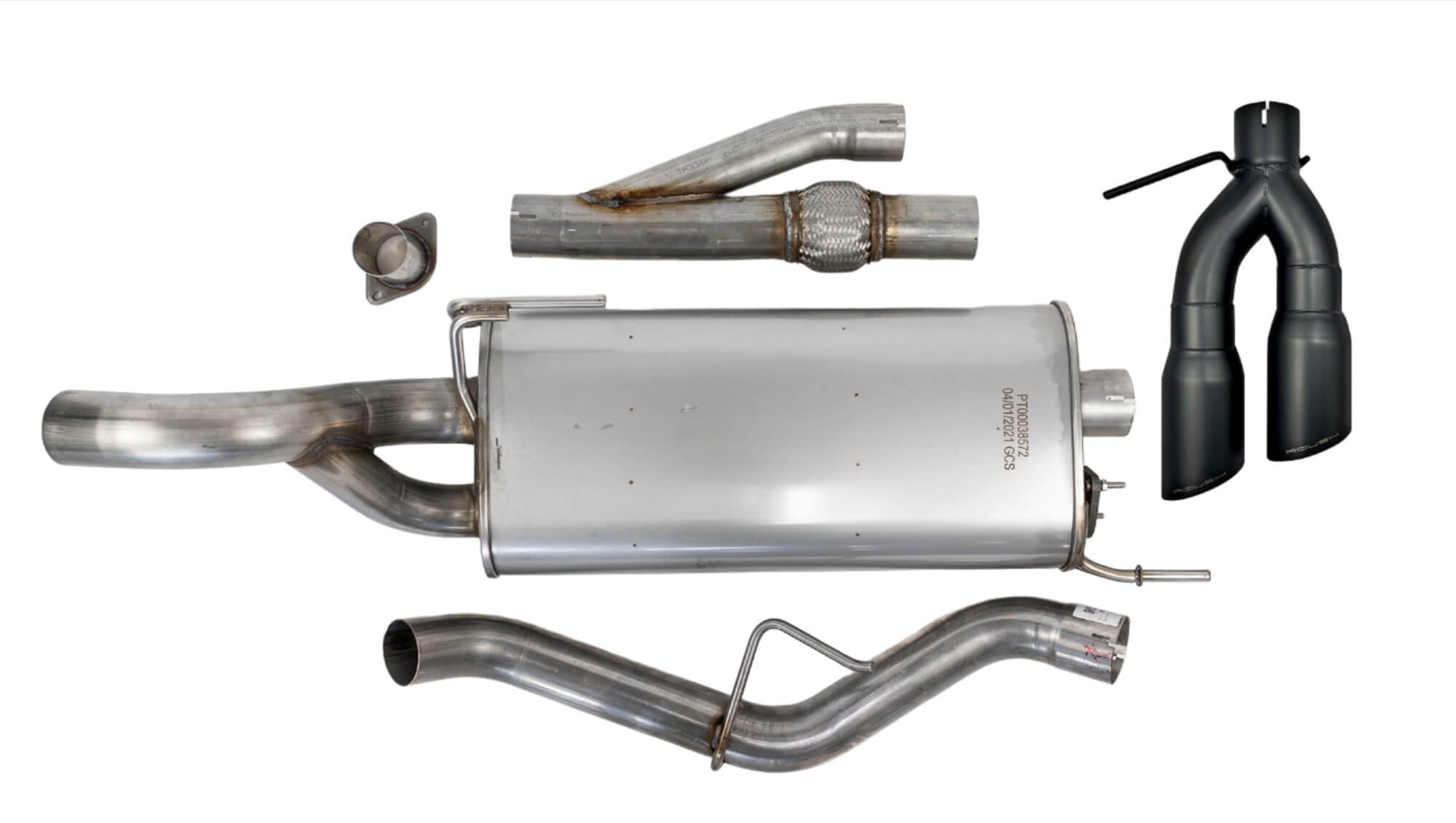 2021-2024 Roush F-150 Side Exit Cat Back Active Ready Exhaust - Black ...