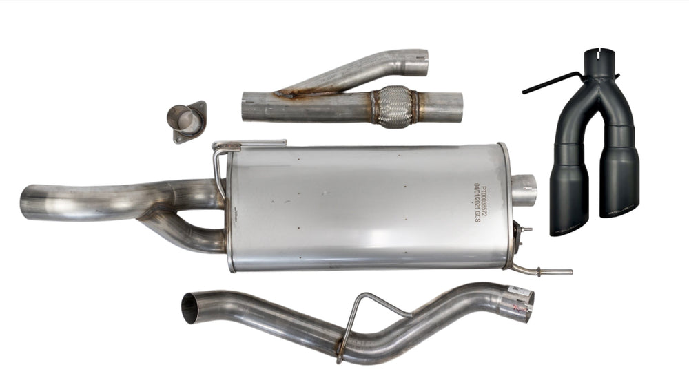 2021-2024 Roush F-150 Side Exit Cat Back Active Ready Exhaust - Black Tip