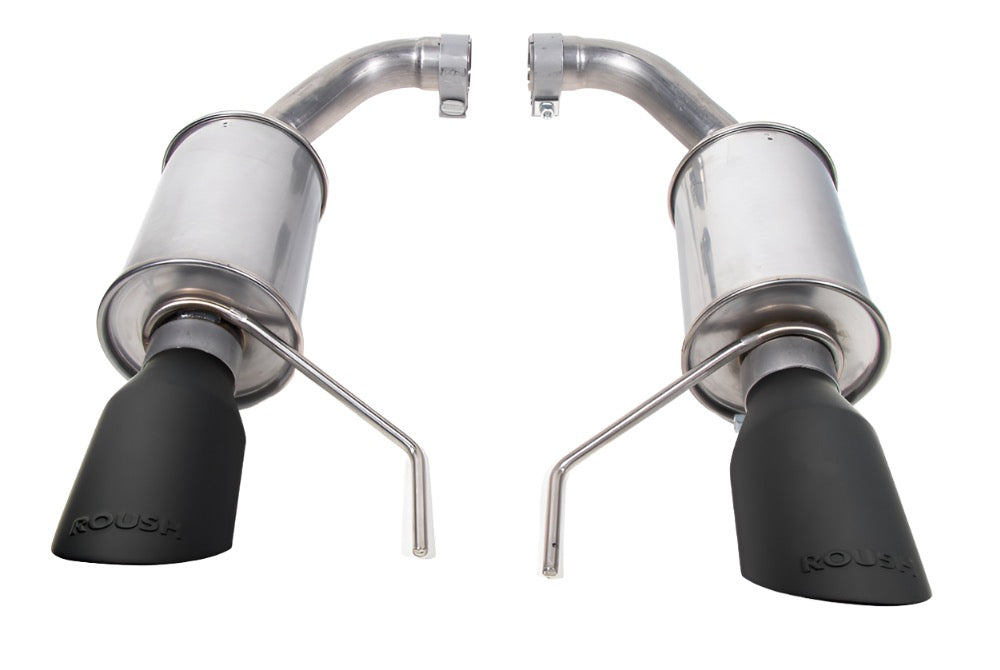 2024 Roush Mustang GT & EcoBoost Dual Tip Axle Back Exhaust - Black Tip